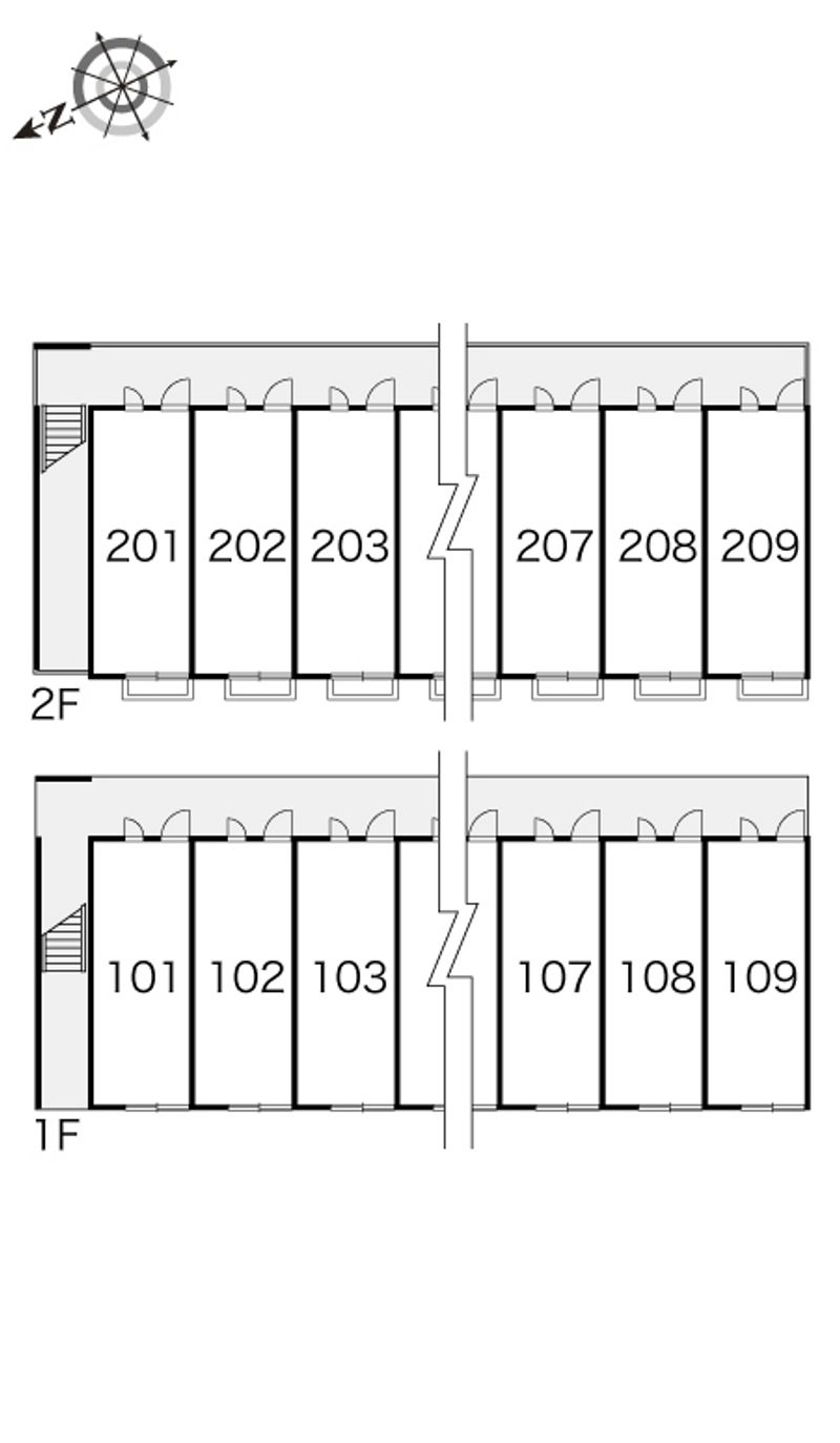 レオパレスイクセン２ 間取配置図
