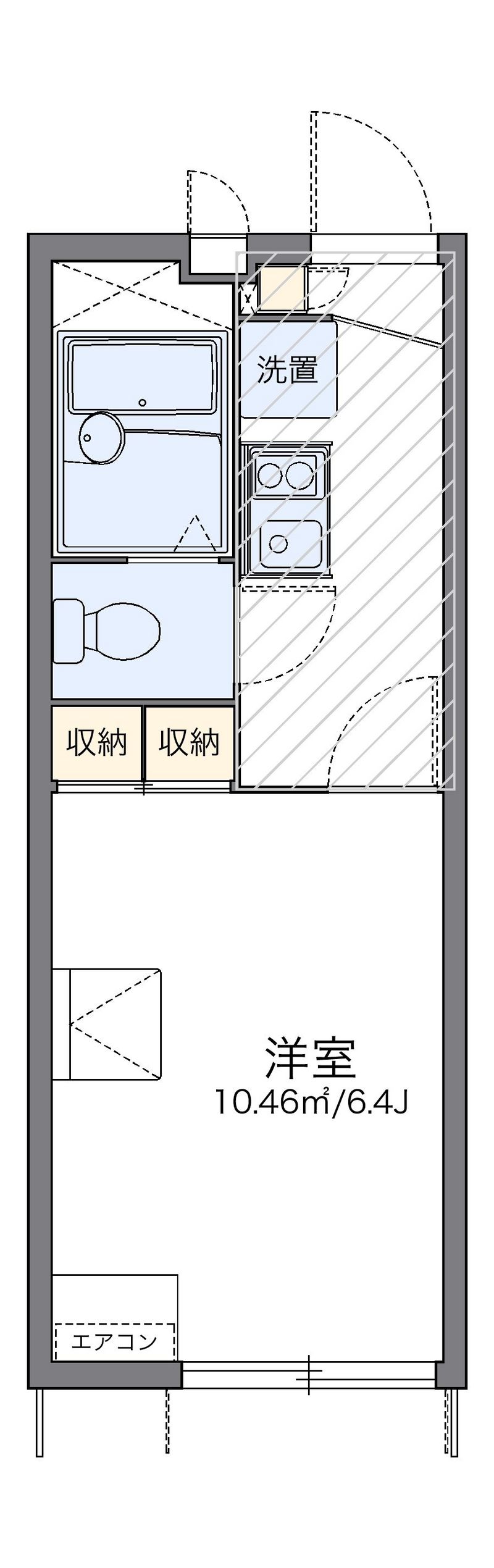 レオパレスメイプルⅡ 間取り
