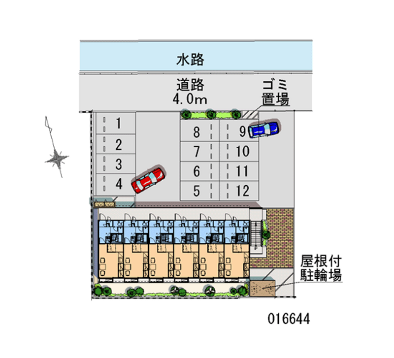 レオパレス新港通りⅡ 月極駐車場