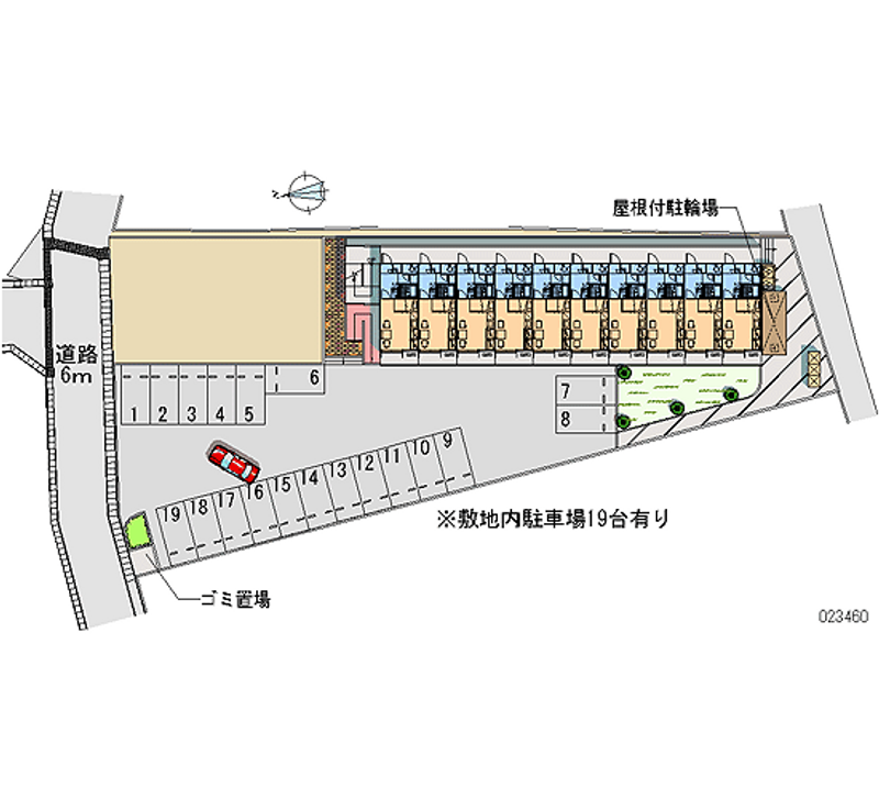 レオパレスエムズ 区画図
