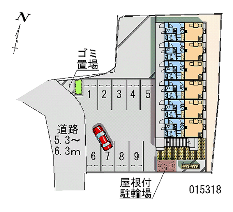 レオパレス車坂 月極駐車場