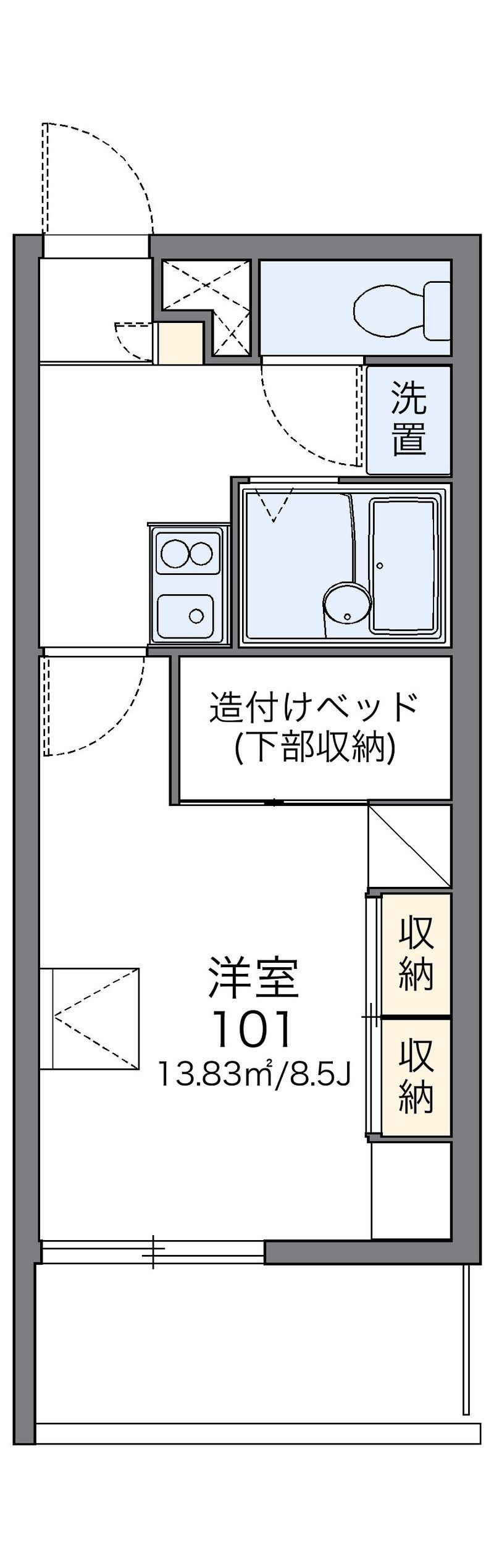 レオパレス壺屋 間取り