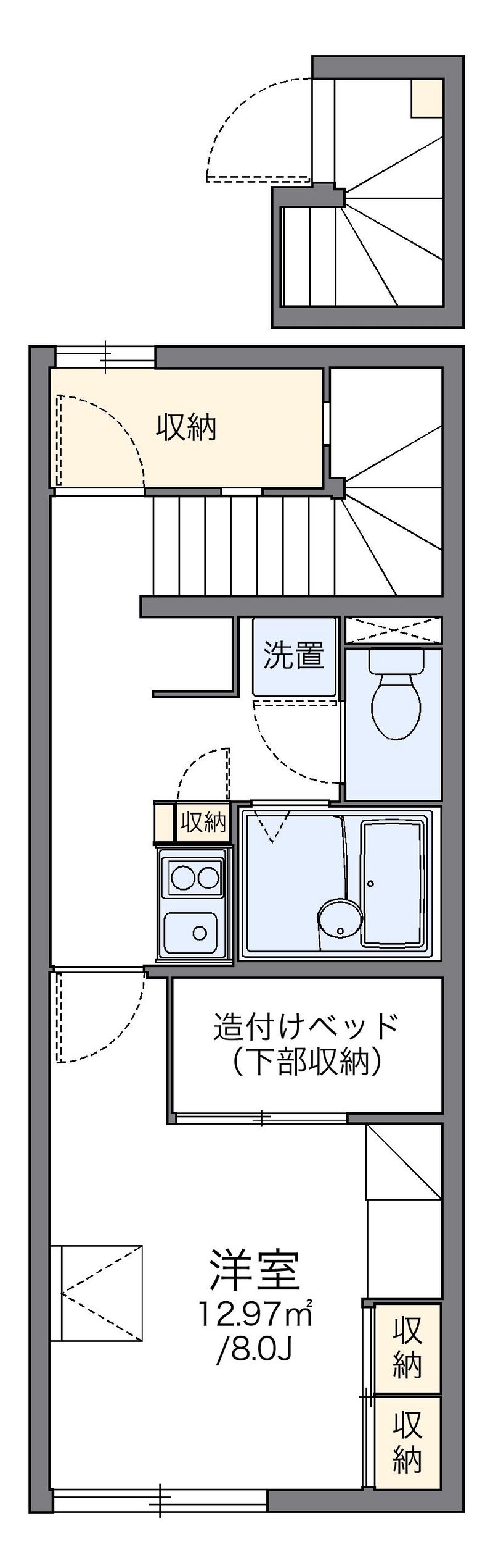 レオパレス綾乃尾 間取図