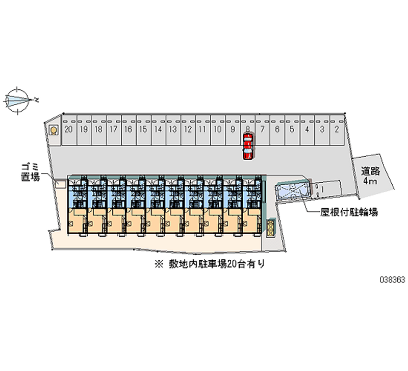 38363 bãi đậu xe hàng tháng