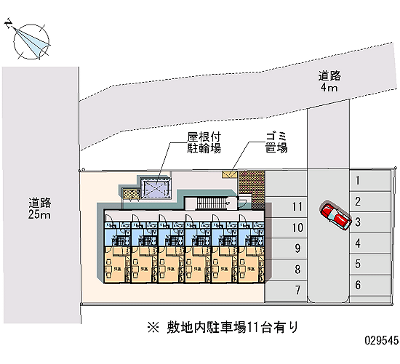 レオパレスリバーサイド美園 月極駐車場