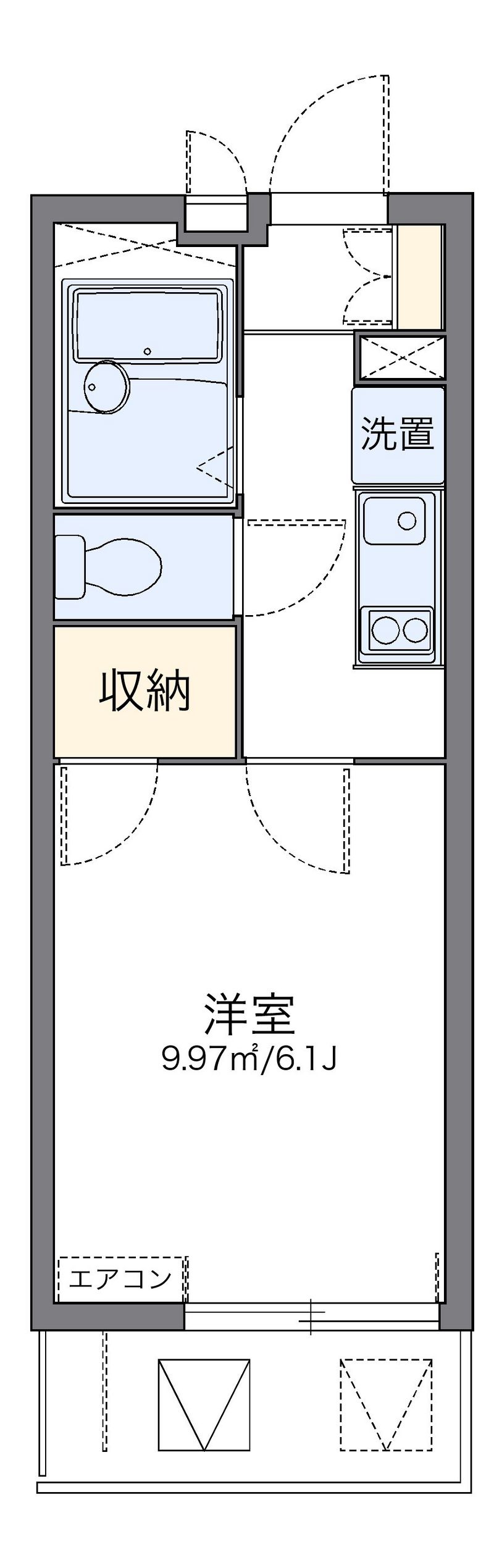 レオパレスタウンコート 間取り