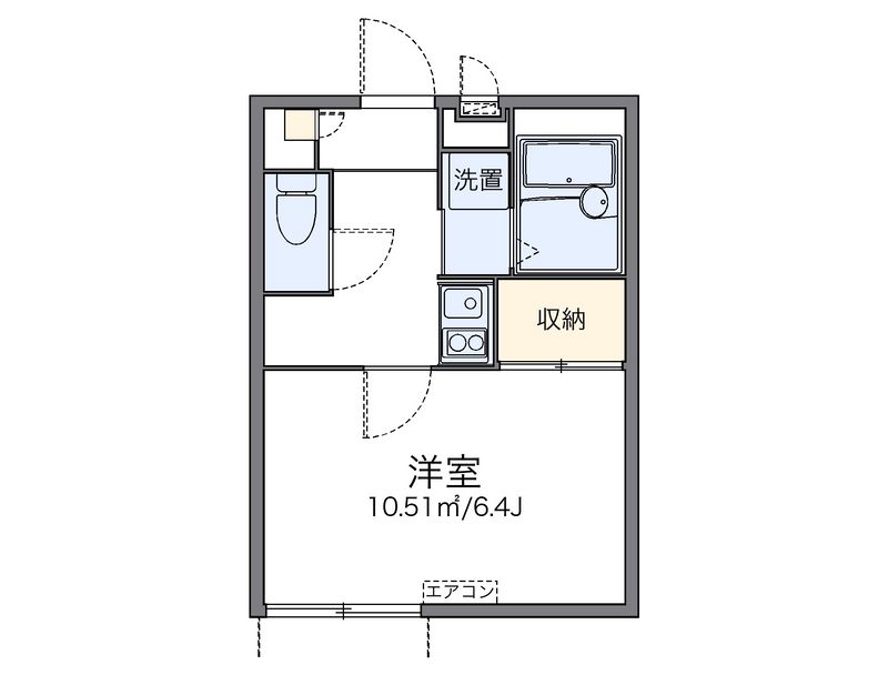 レオパレスアドニス 間取図