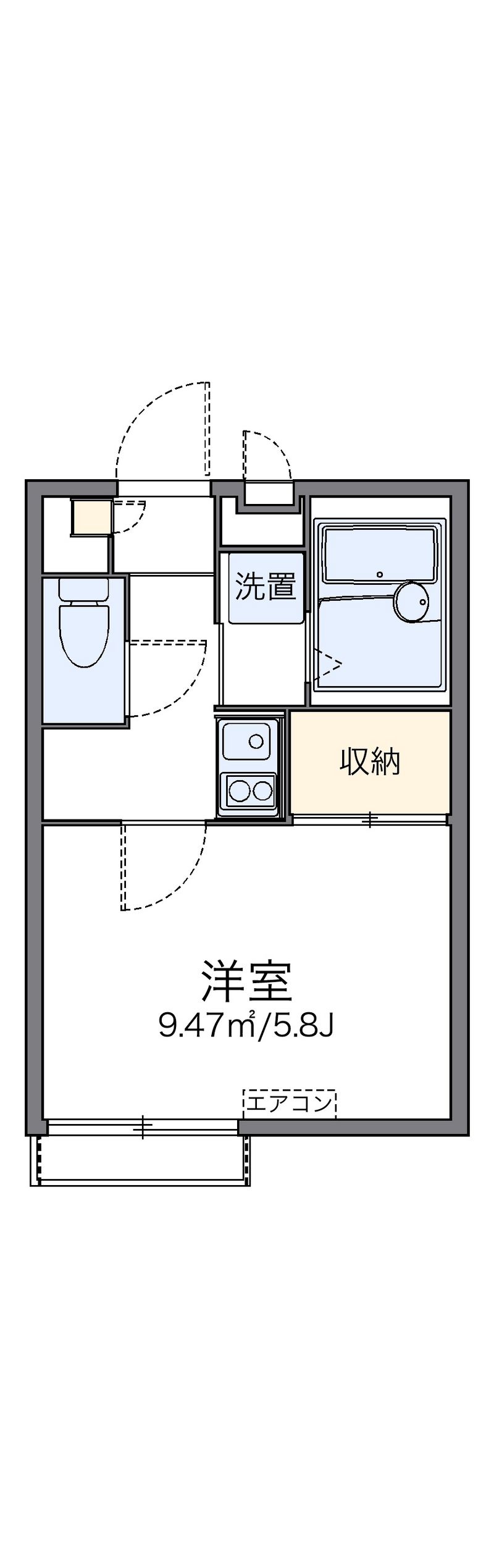 レオパレス住吉５ 間取り