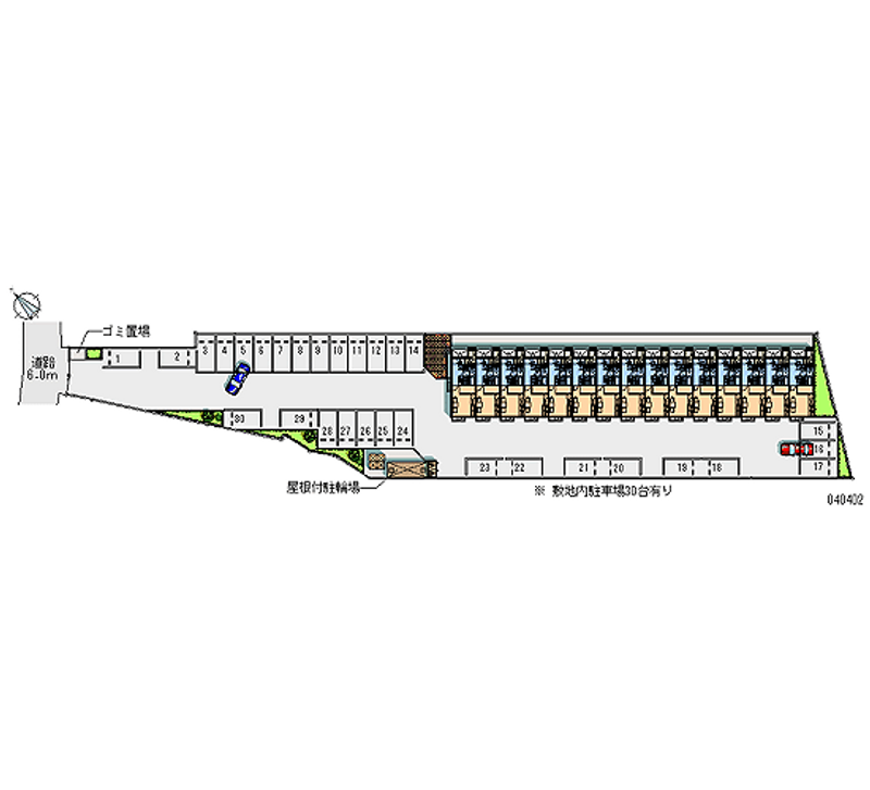 40402 bãi đậu xe hàng tháng