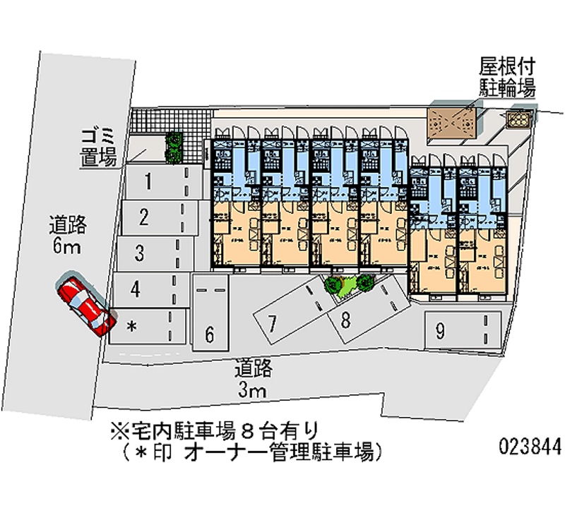 レオパレススカイコート 区画図
