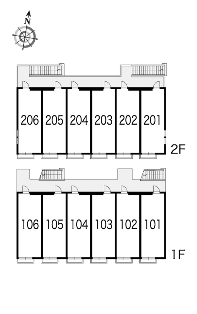 レオパレス高雄 間取配置図