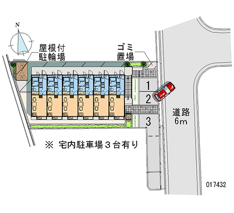 レオパレスフォーレⅡ 月極駐車場