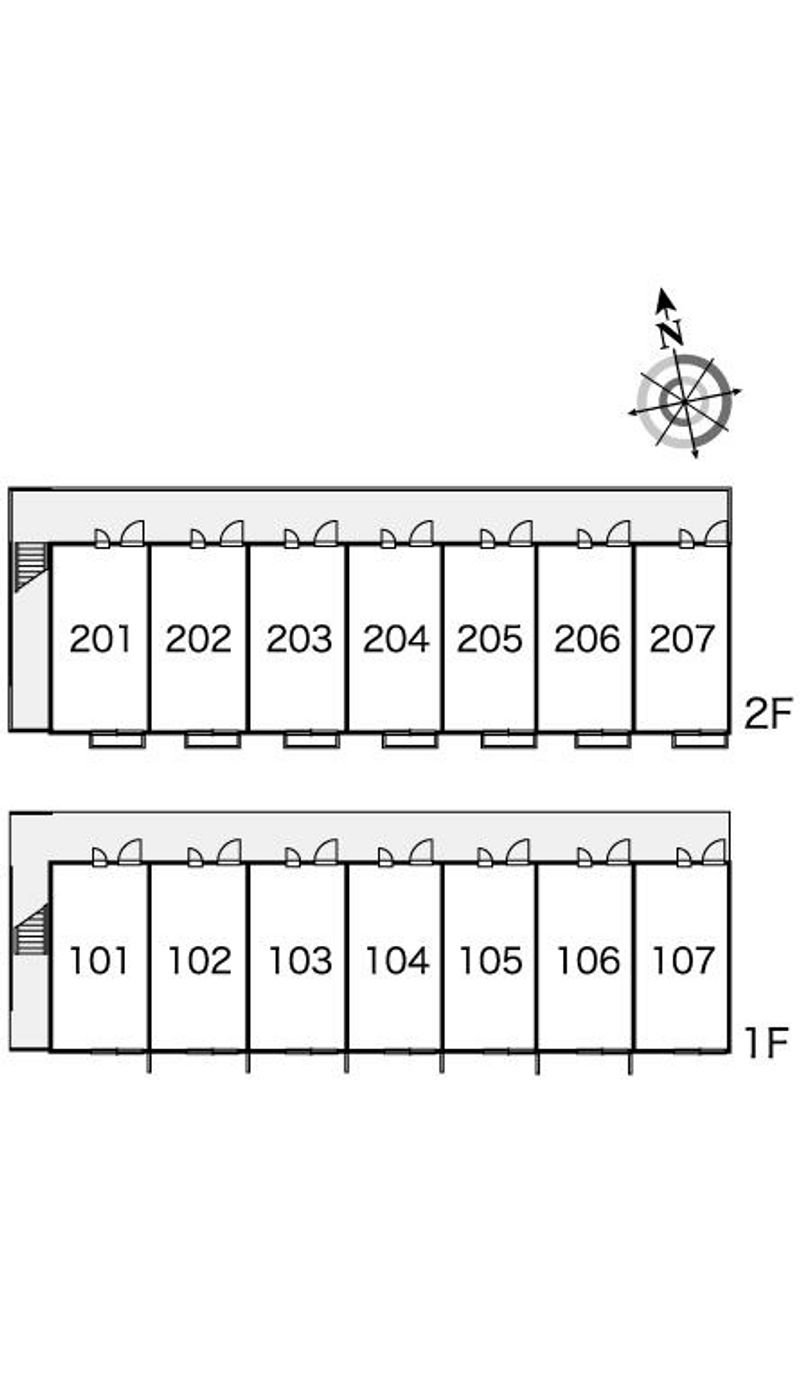 レオパレスプラナトピア 間取り配置図