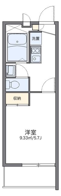 レオパレスエクセル　都町 間取り図