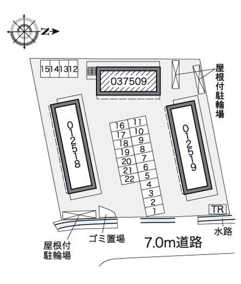 レオパレスレクエルド大町Ⅲ 配置図
