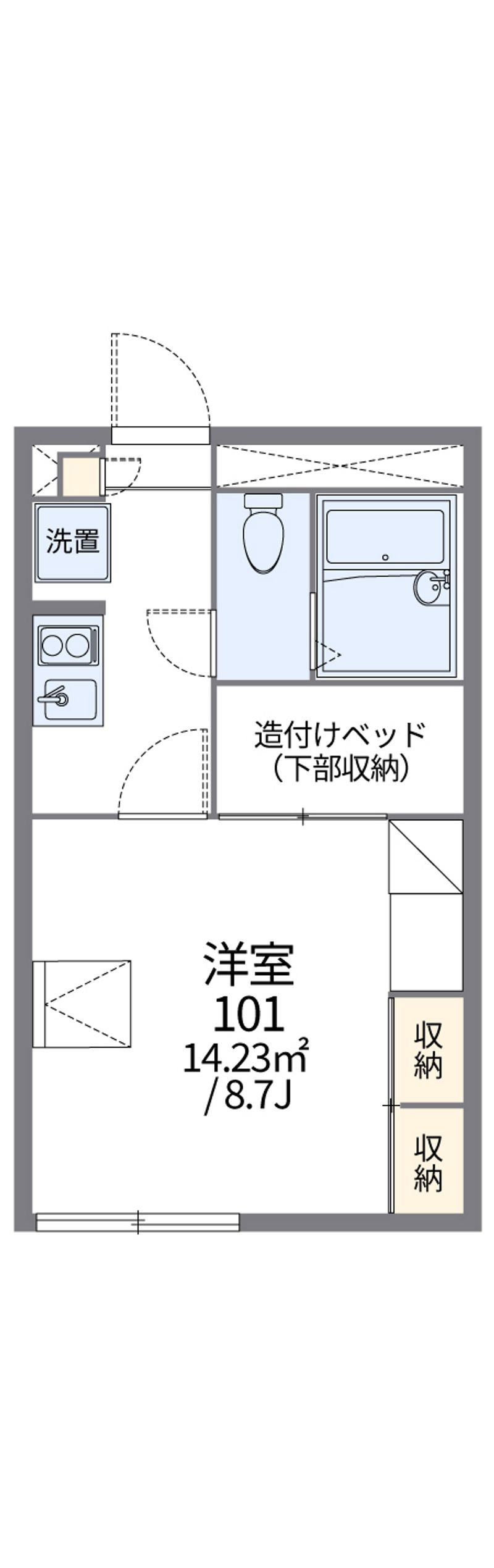レオパレスＳｅａｓｉｄｅⅢ 間取図