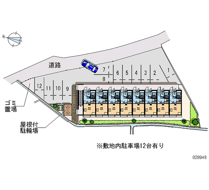 レオパレスローザリー 月極駐車場