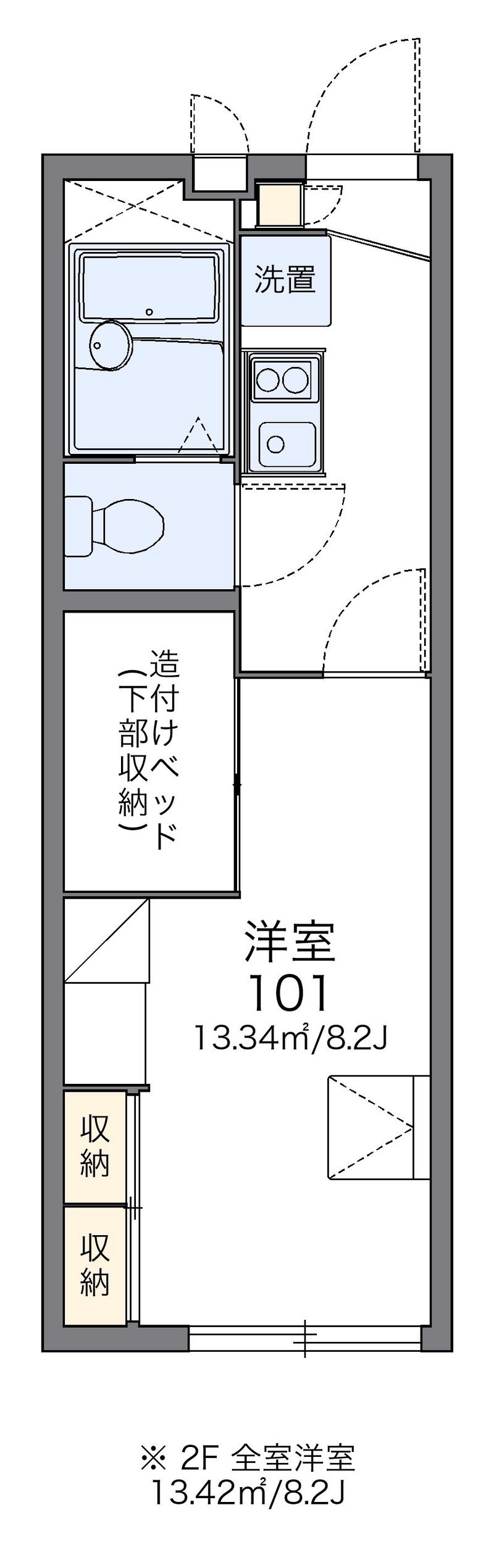 レオパレスエーデルワイス 間取図