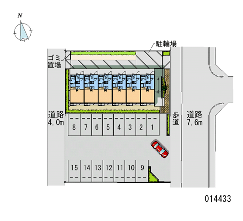 14433 Monthly parking lot