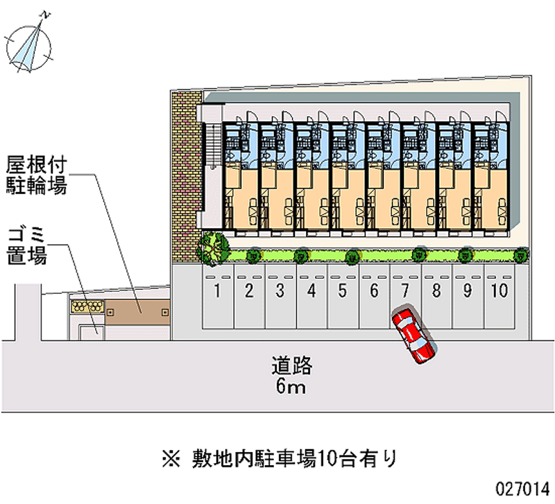 レオパレスタチバナ 月極駐車場