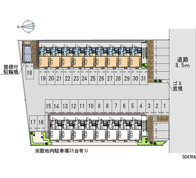 24704 Monthly parking lot