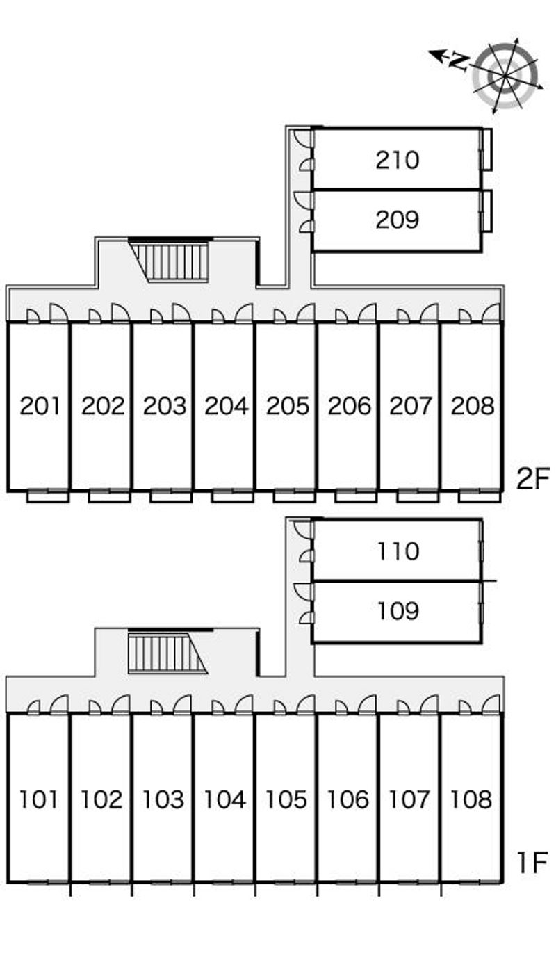 レオパレスシルバーストーン 間取り配置図