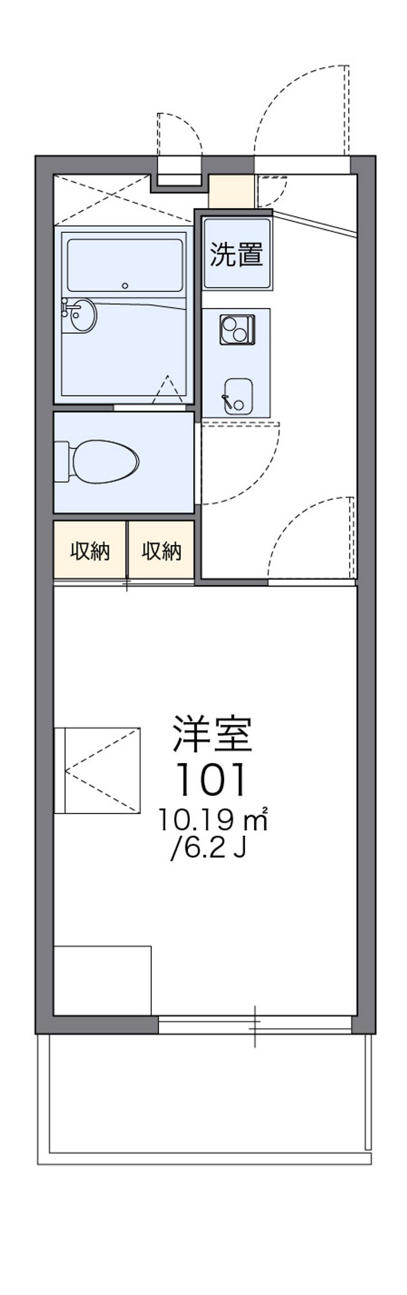 レオパレスアデッソⅤ 間取図