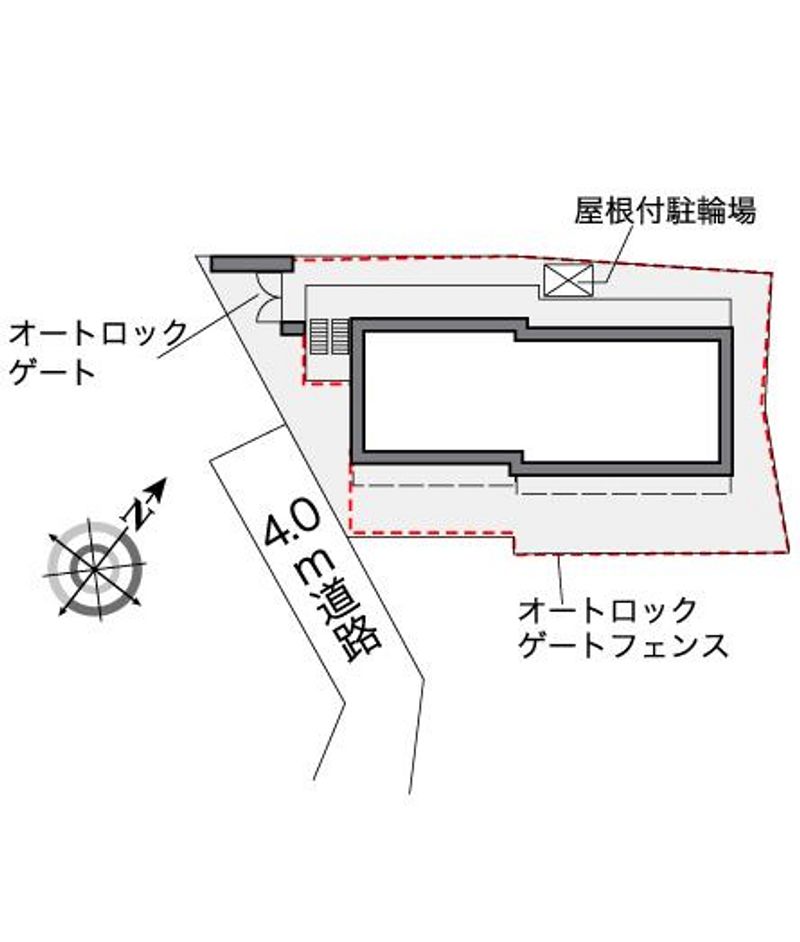 レオパレスグランティス　Ⅳ 配置図
