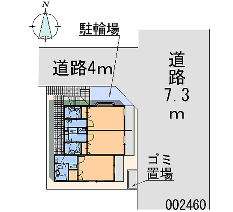 レオパレス吉川第７ 区画図