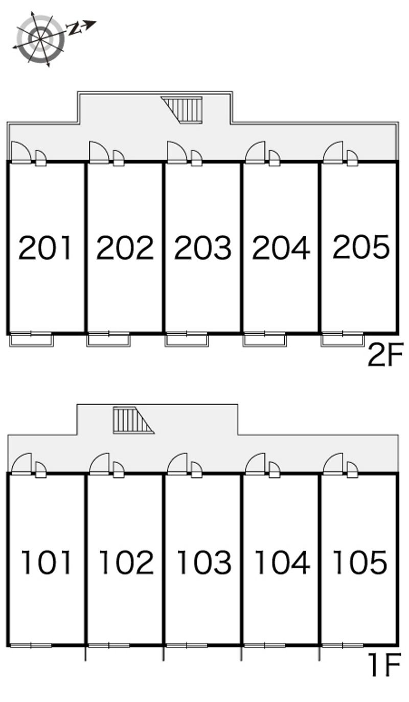 レオパレスグリーンヒルズ 間取配置図