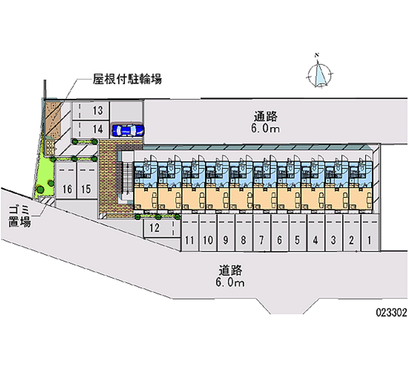 レオパレスパールリビエールⅠ 月極駐車場