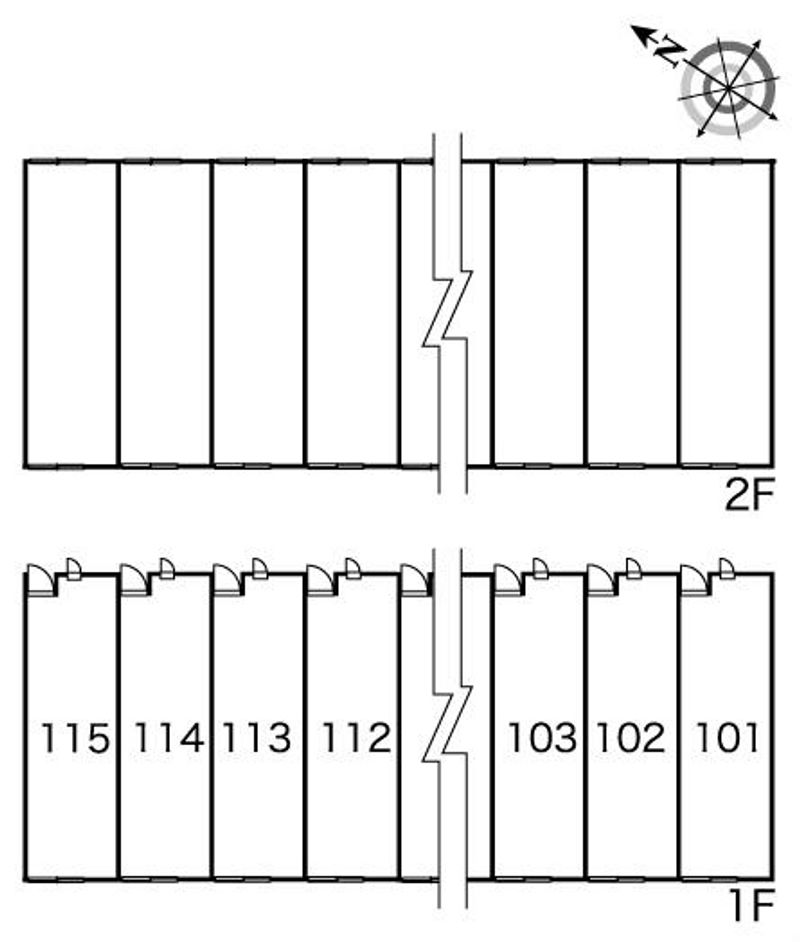 レオパレスＫＴ２ 間取配置図