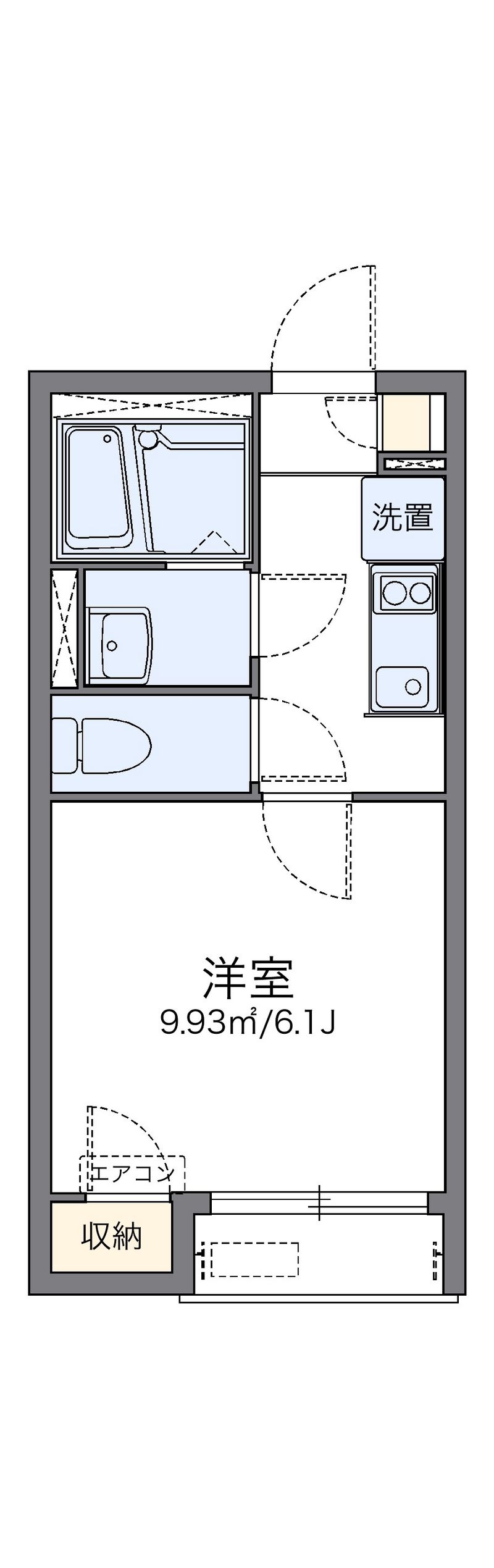 レオネクストアメニティささきの 間取図