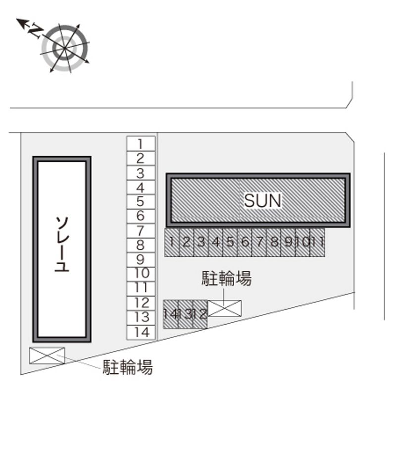 レオパレスＳＵＮ 配置図
