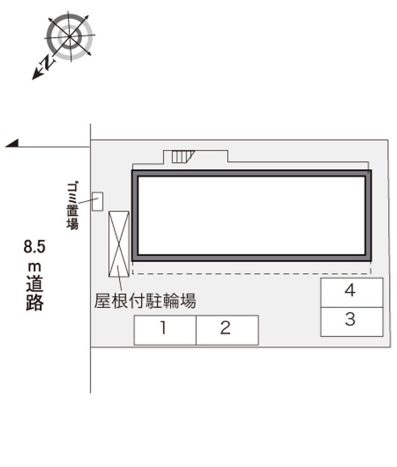 レオパレス新都心マティダ 配置図