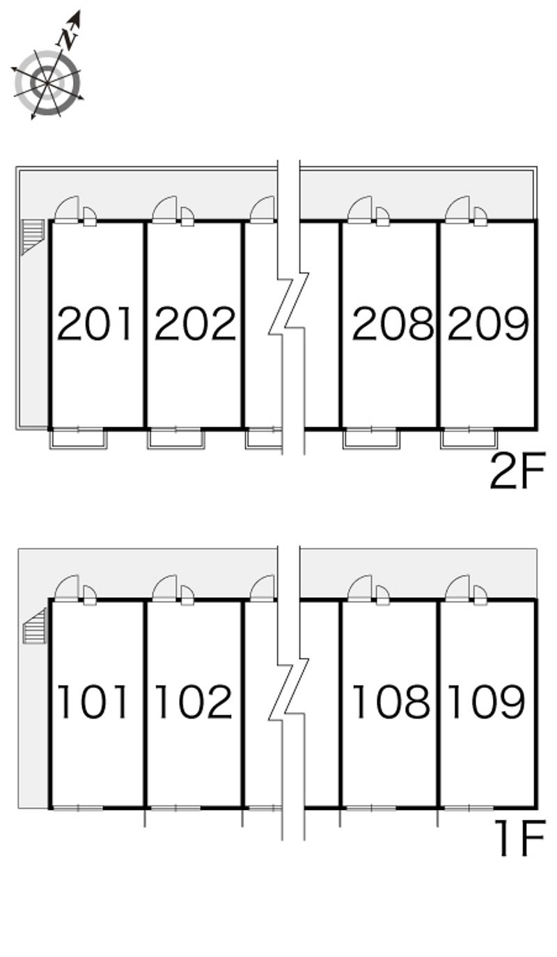 レオパレスコルサ 間取配置図