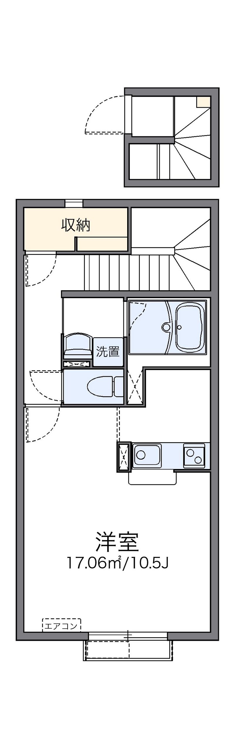 レオネクストドミール長須賀 間取図