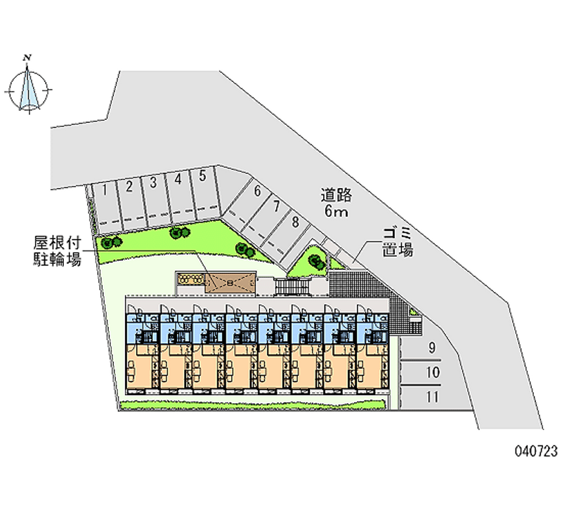 レオパレスパストラル葉山 月極駐車場