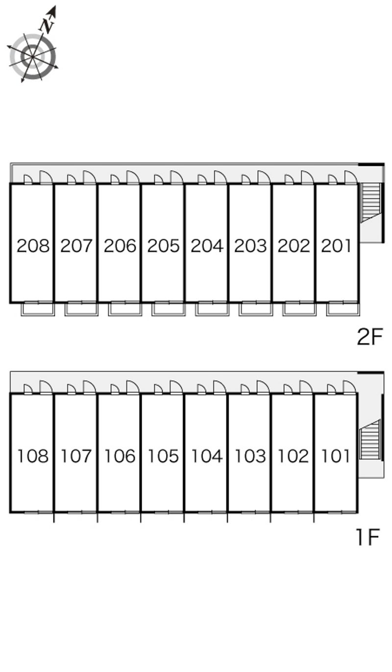レオパレスＫＵＲＡＴＡ 間取配置図