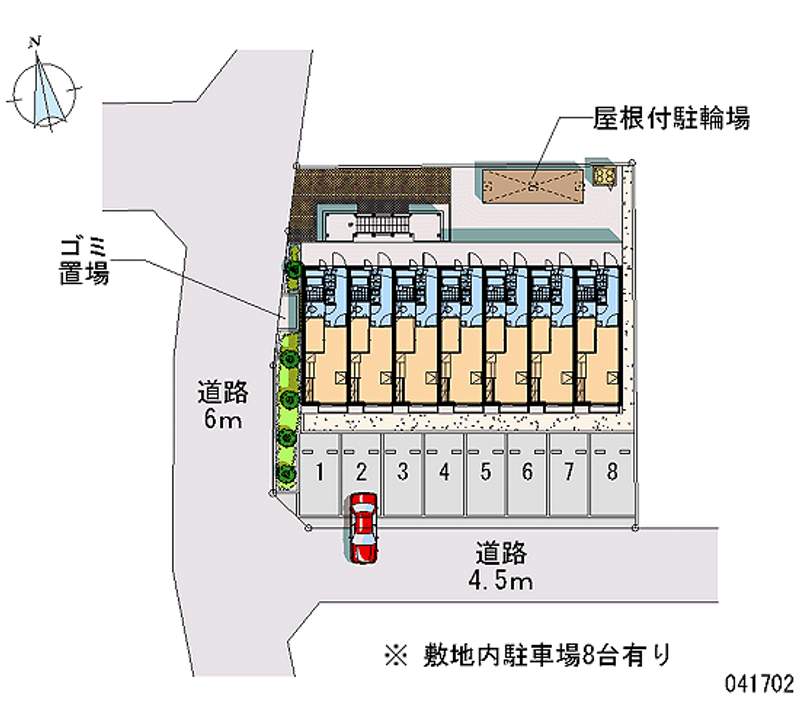 レオパレスコスモＭＩ 月極駐車場