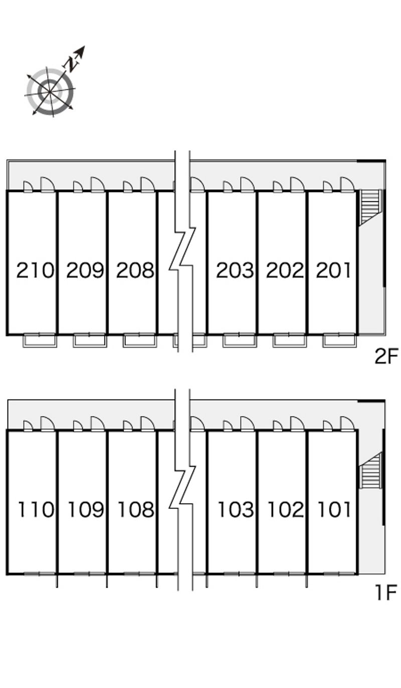 レオパレスヴェルデⅡ 間取配置図