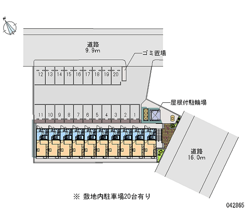 42865 Monthly parking lot