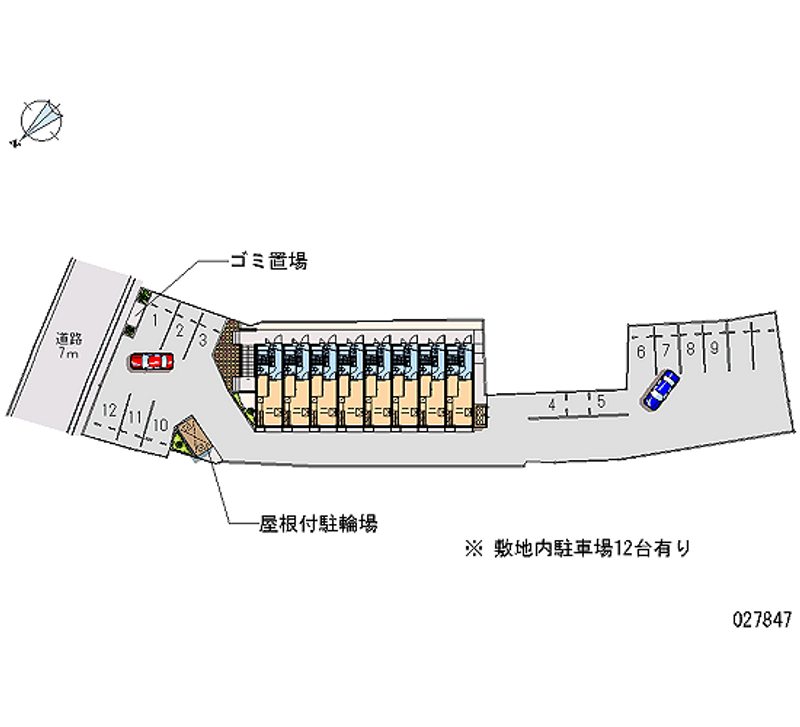 レオパレス西本町壱番館 月極駐車場