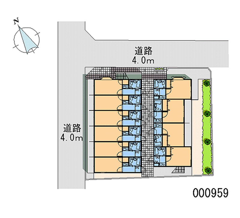 レオパレス天沼 区画図
