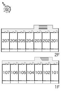 レオパレスソフィア　オオタ 間取配置図