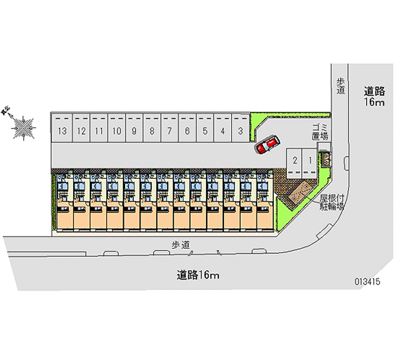 13415 Monthly parking lot