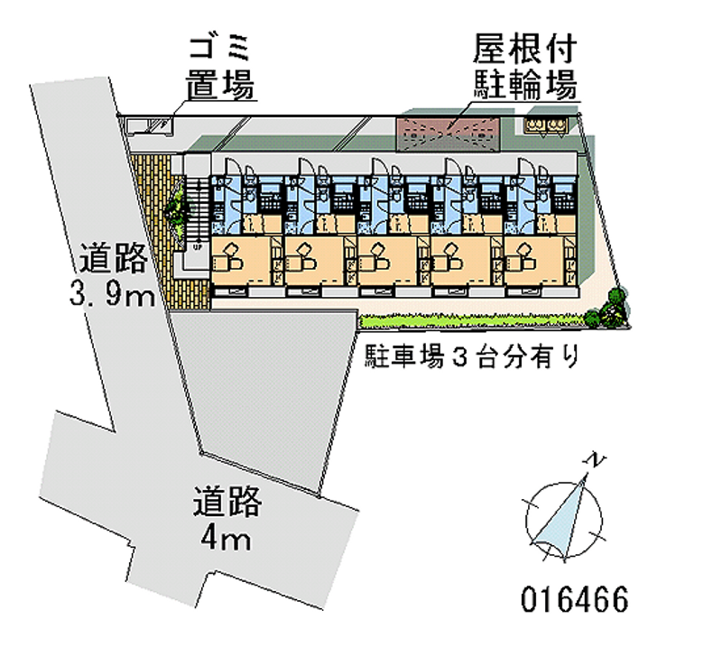 レオパレス五十川 区画図