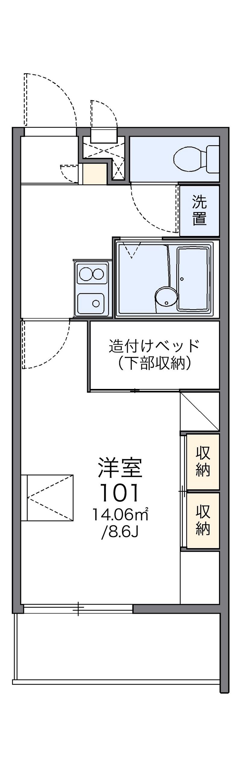レオパレスカサ　エスペランサ 間取図