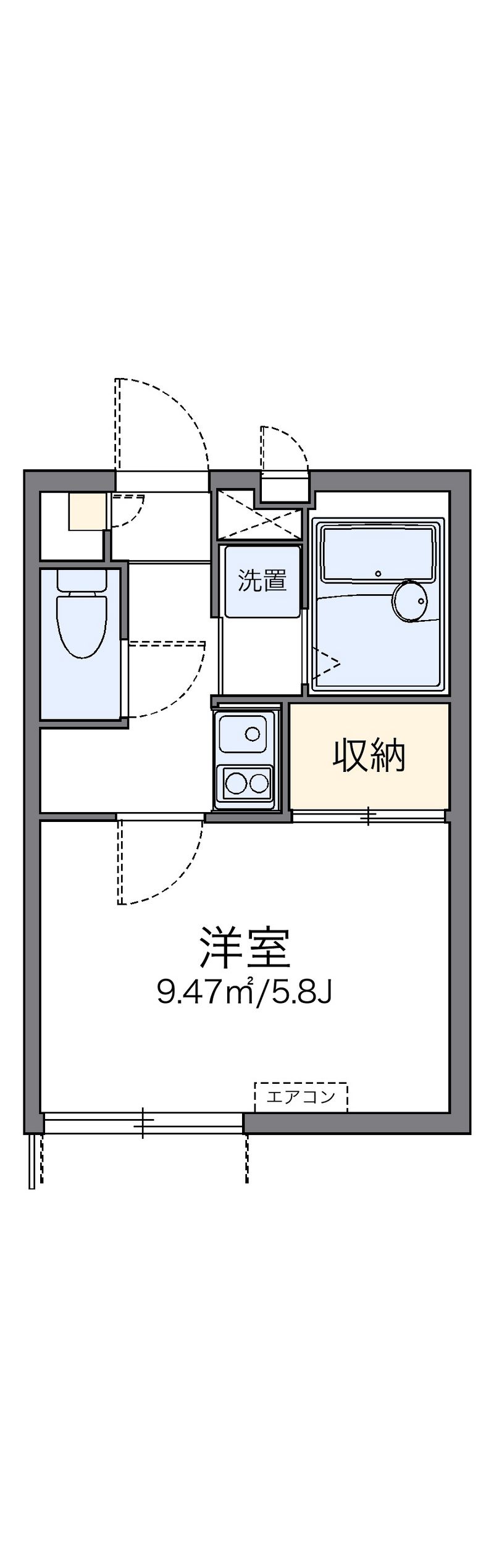 レオパレス白鳥 間取り