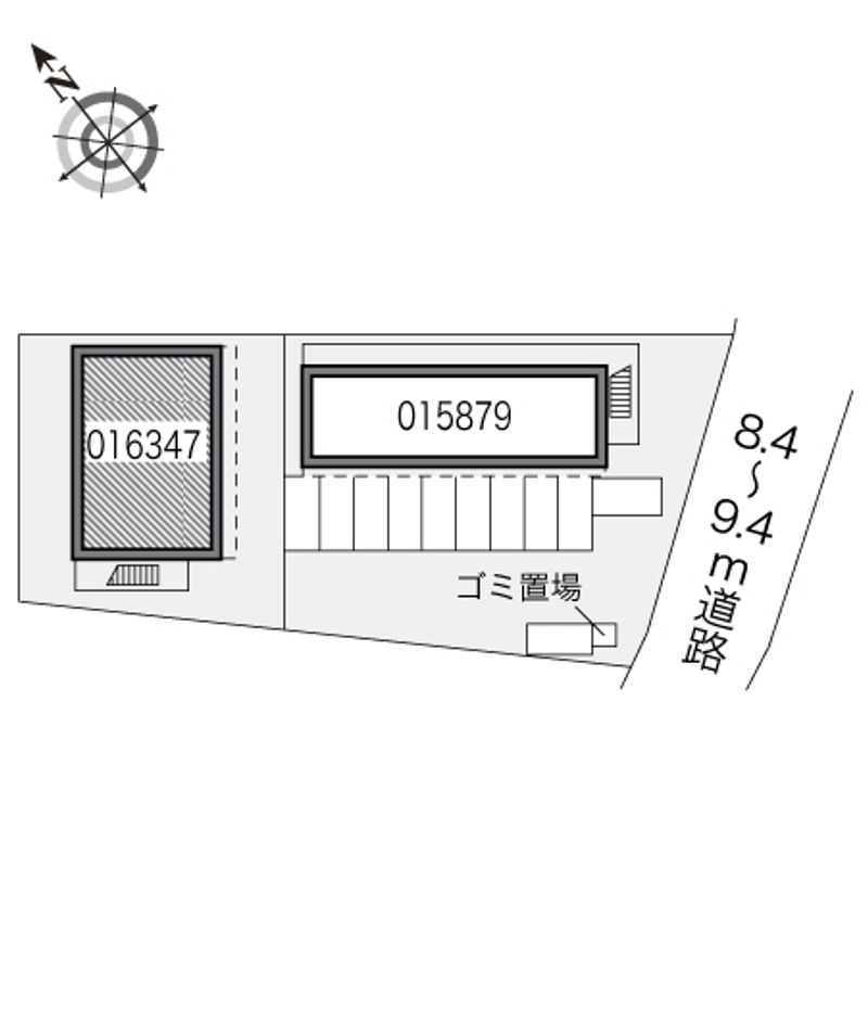 レオパレスフジＢ 配置図